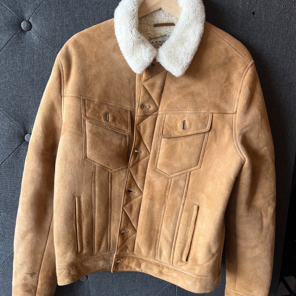 R. M. Williams Leather Shearling Jacket